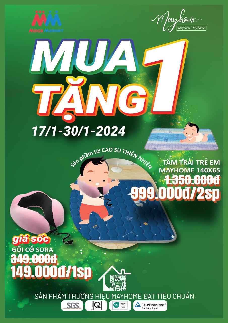 LẦN ĐẦU TIÊN SẢN PHẨM KID MUA 1 TẶNG 1 TẠI KÊNH MEGA MARKET TỪ NGÀY 17/1-30/1/2024