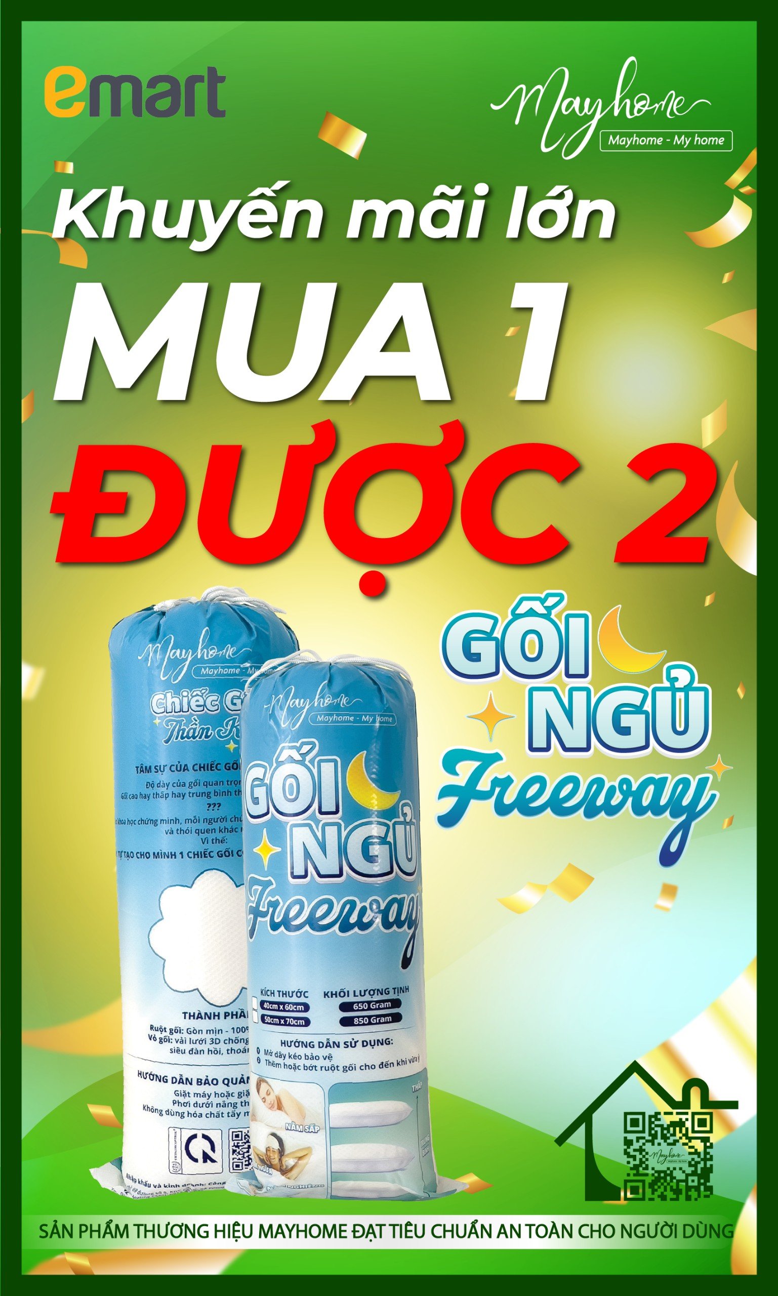 MUA 1 ĐƯỢC 2 CÙNG MAYHOME TẠI EMART SALA 9/11-29/11/2023