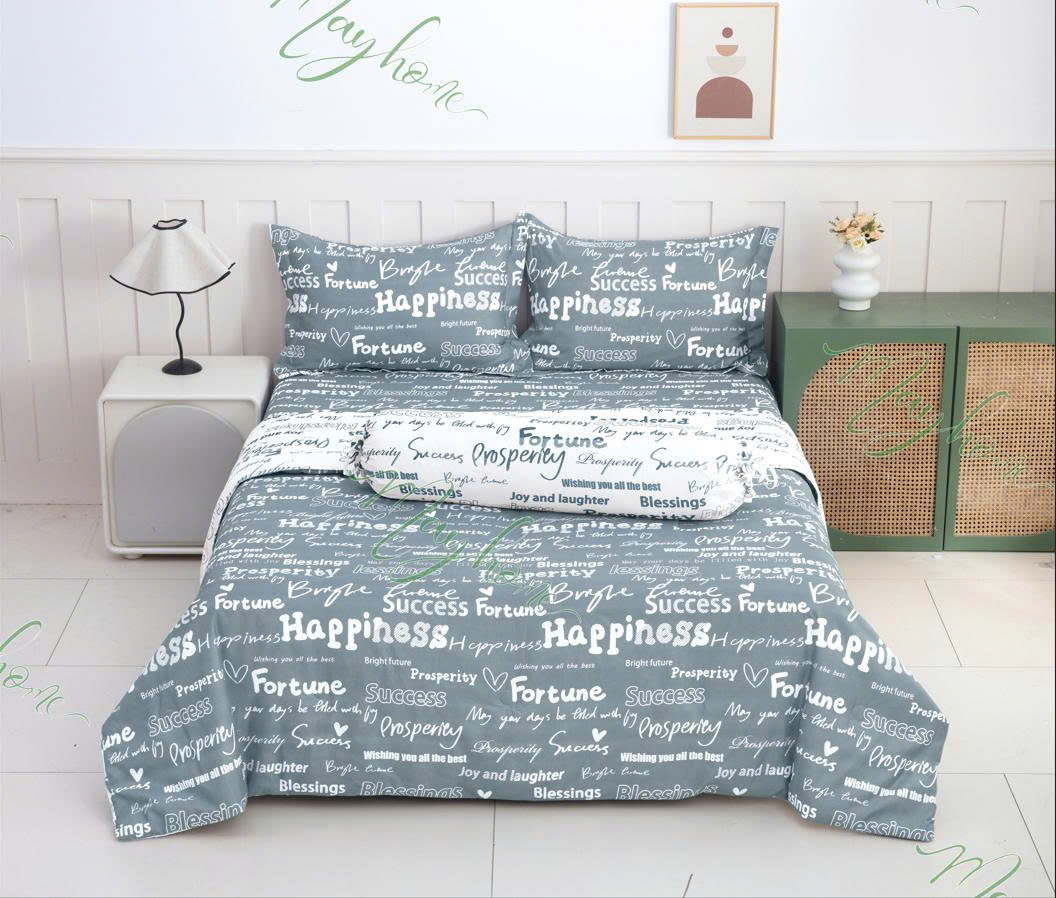 BỘ CHĂN DRAP GỐI MIC 600TC 180*200CM (MH2025-2)