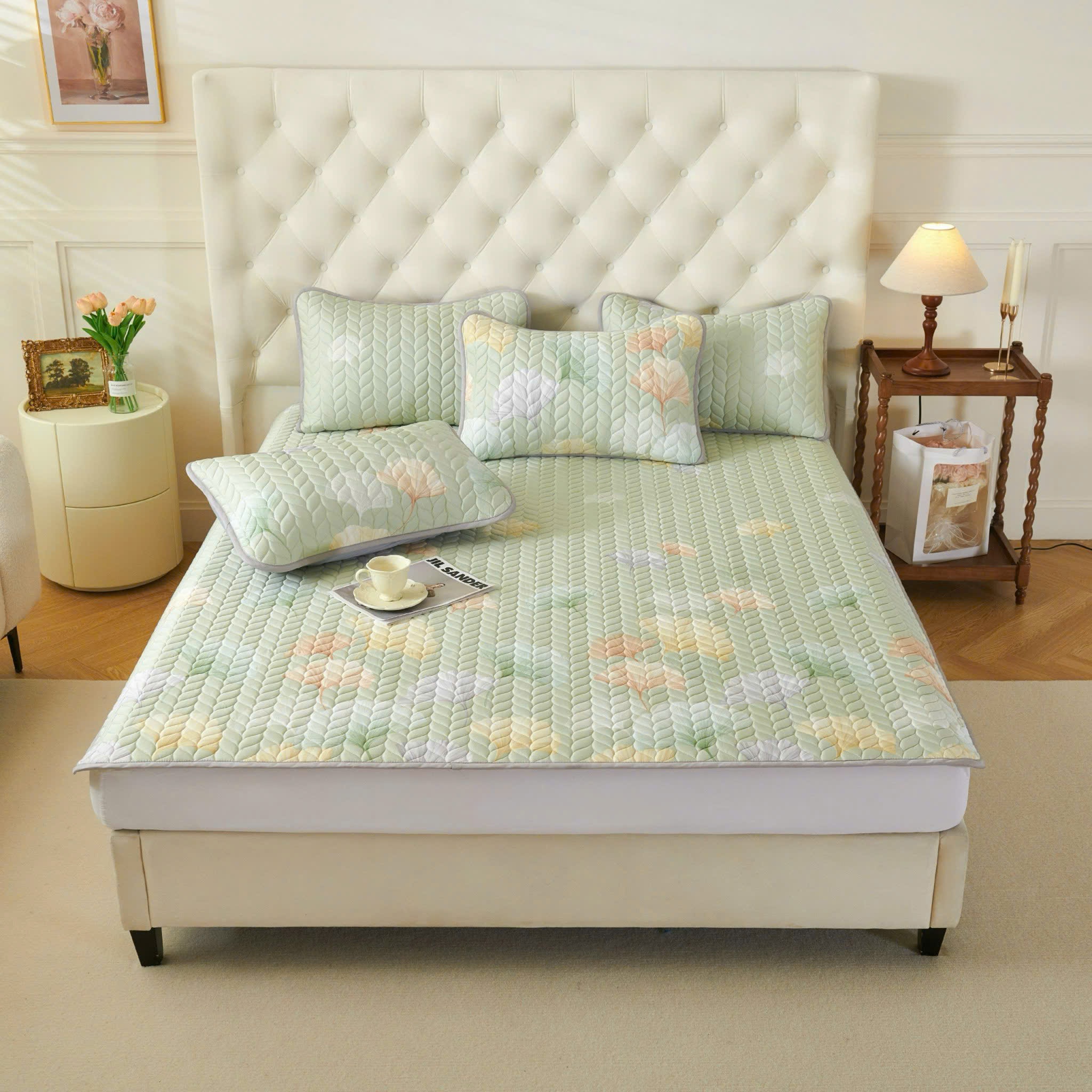 BỘ TRẢI CELLULOSE CHẦN CAO SU THIÊN NHIÊN - SHIZU M04/ 180*200cm (1077 - 04)