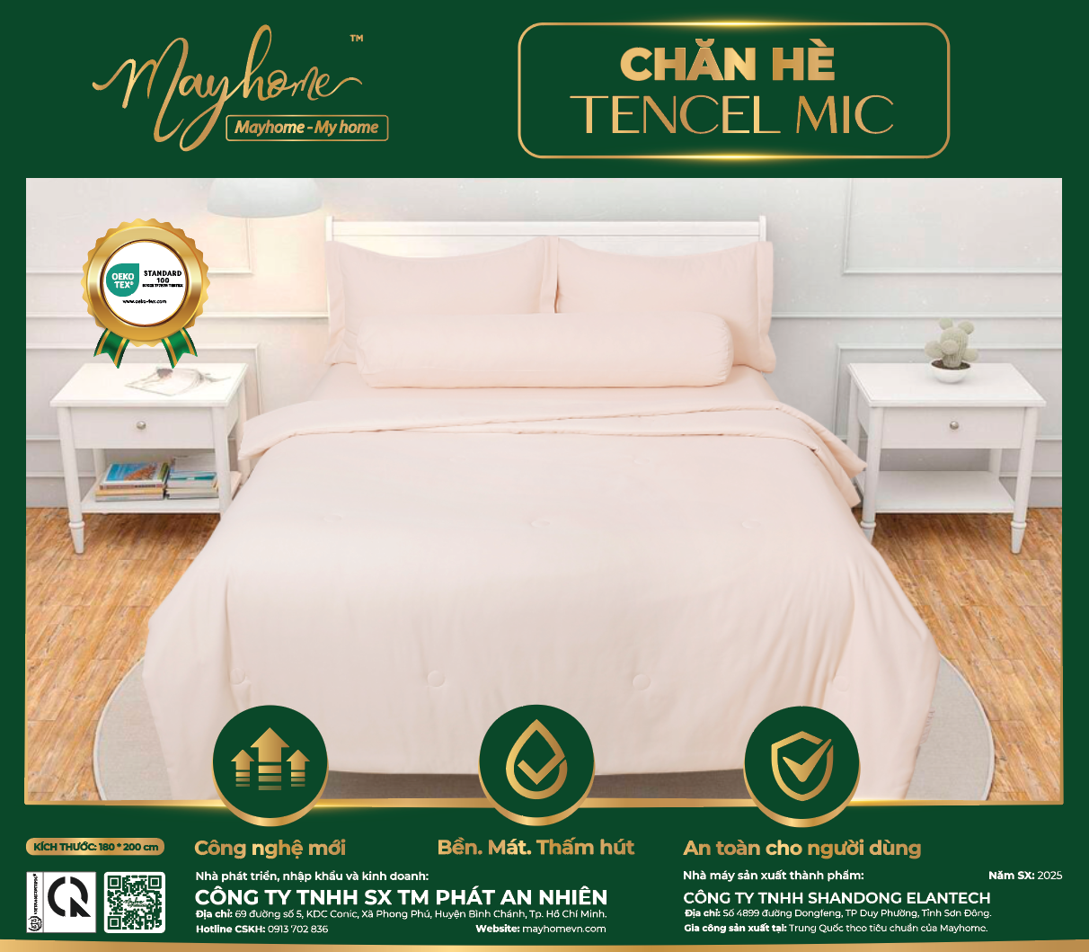 CHĂN HÈ CHẦN BÔNG TENCEL MIC 180*200CM (M30)