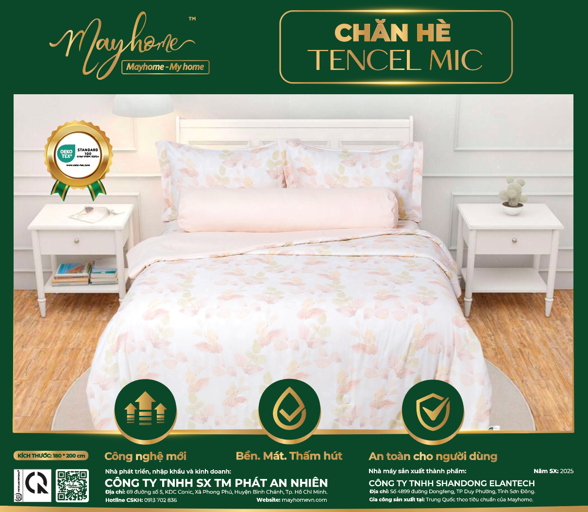 CHĂN HÈ CHẦN BÔNG TENCEL MIC 180*200CM (M26)